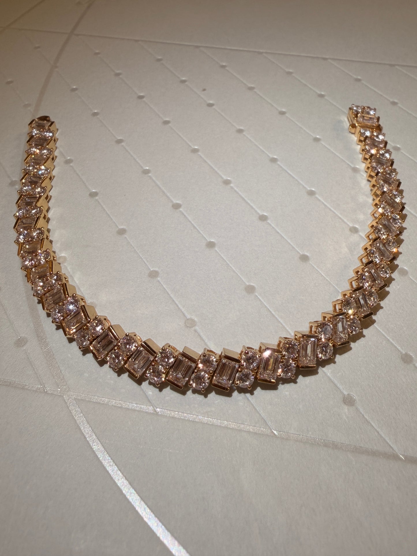 Lab grown diamonds bracelet bangle