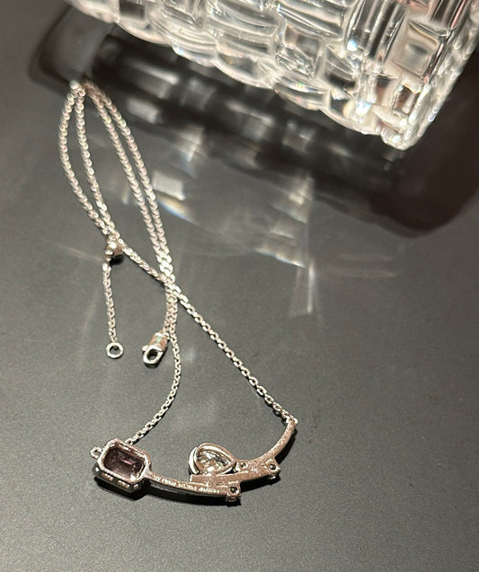 Shining Mirage pink blush necklace