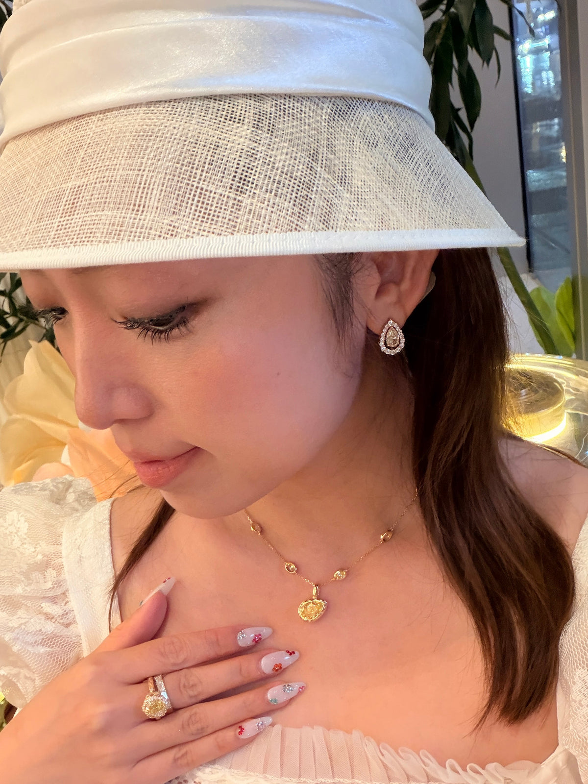 Shiningvivila Inner Light earrings fancy yellow