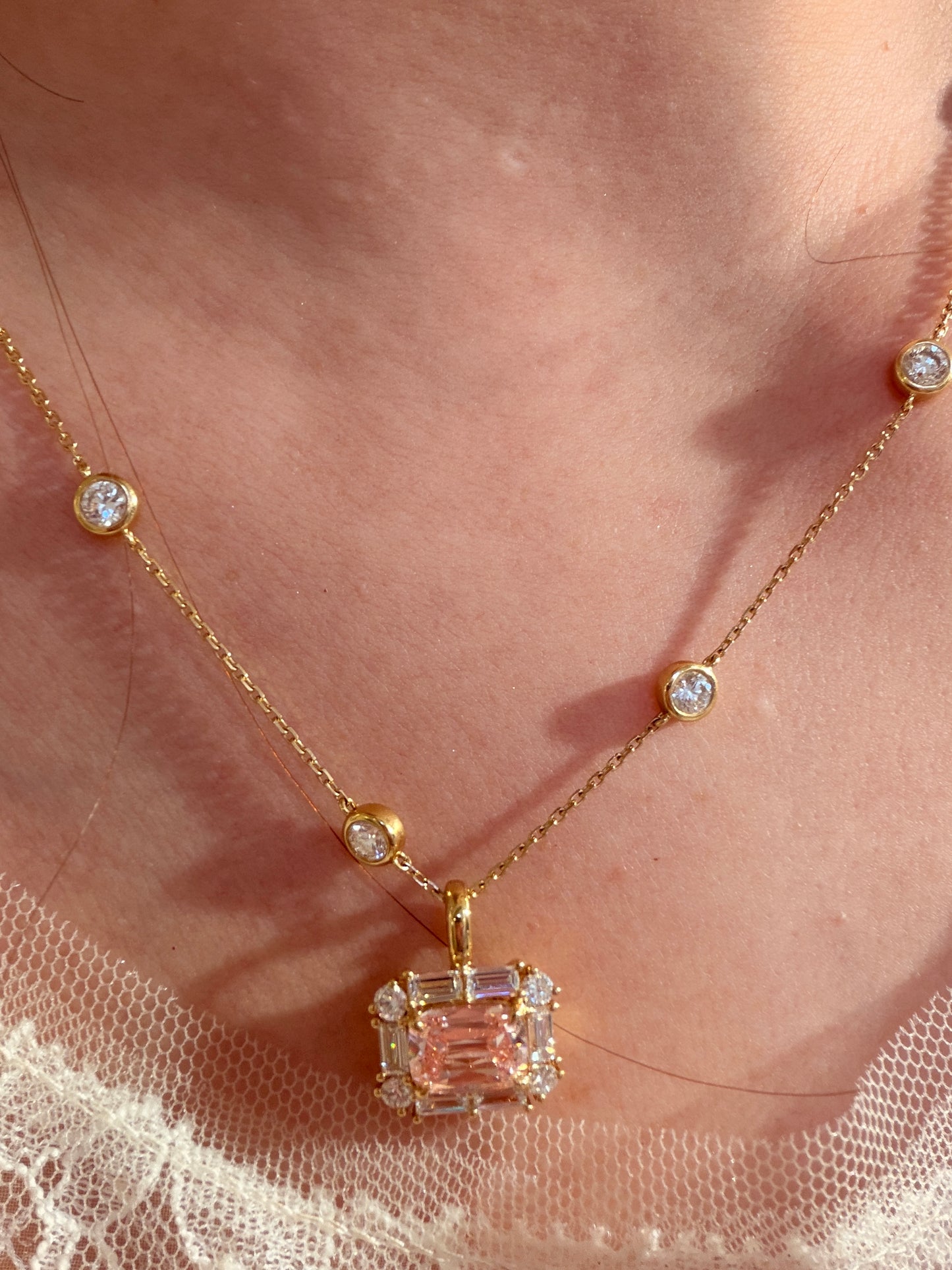 The Pink Heritage Pendant(chain not included)