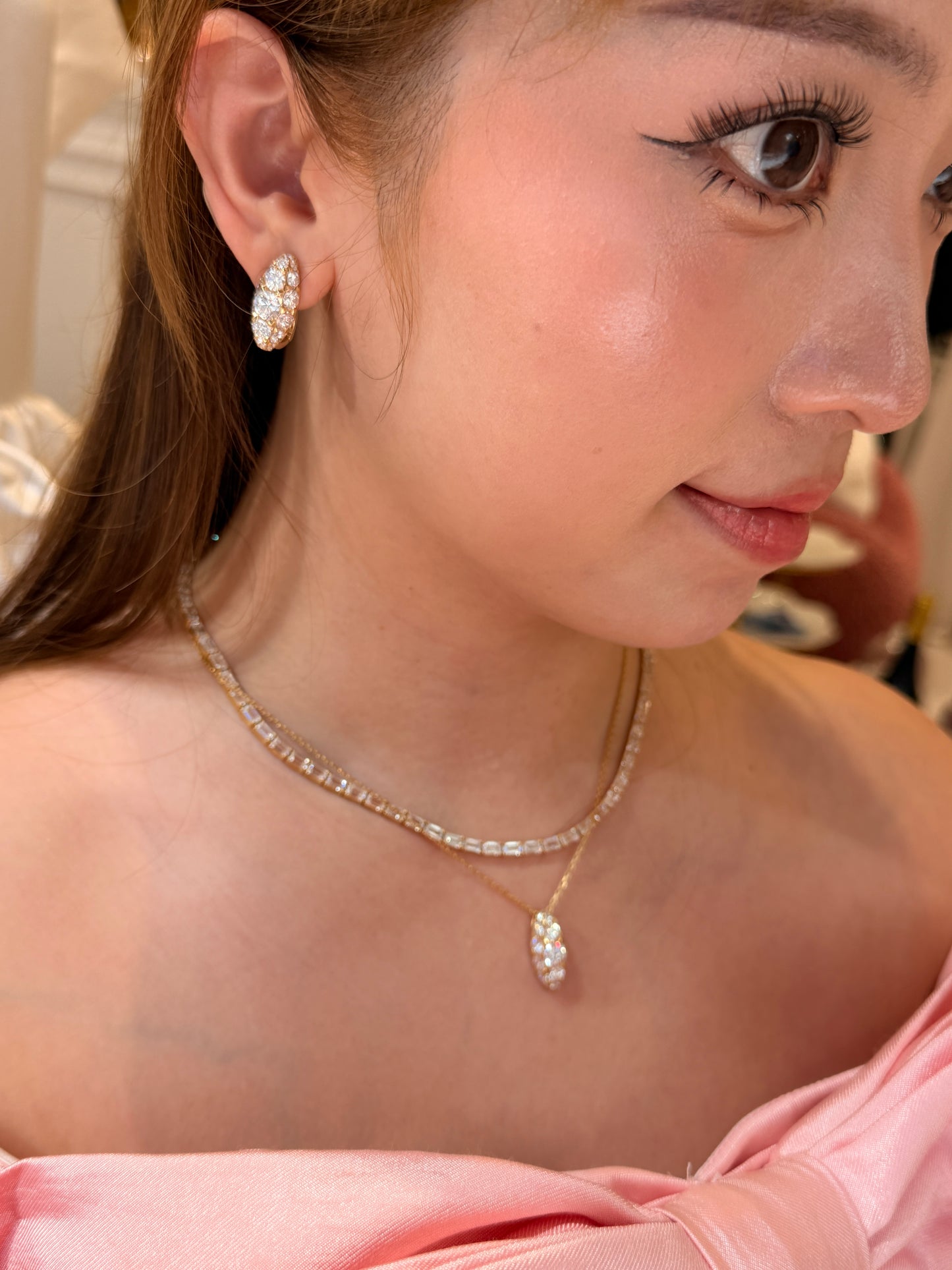 Shiningvivila lab grown diamonds new look earrings