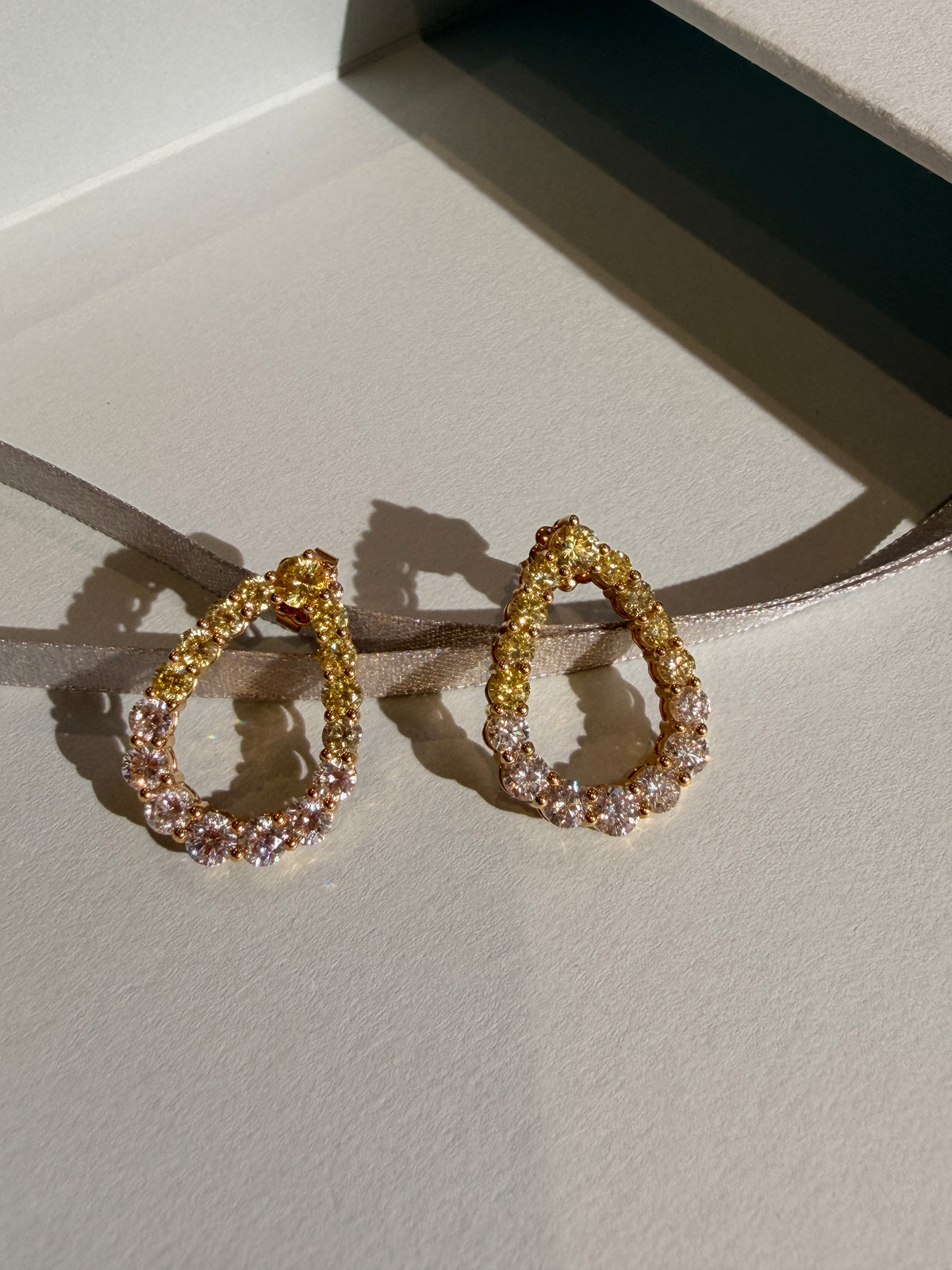 Shiningvivila pear gorgeous luck and fashion lady’s earrings