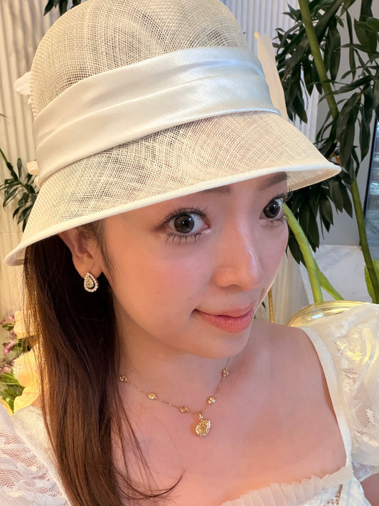 Shiningvivila lab grown fancy yellow pear diamond pendant (chains are not included)