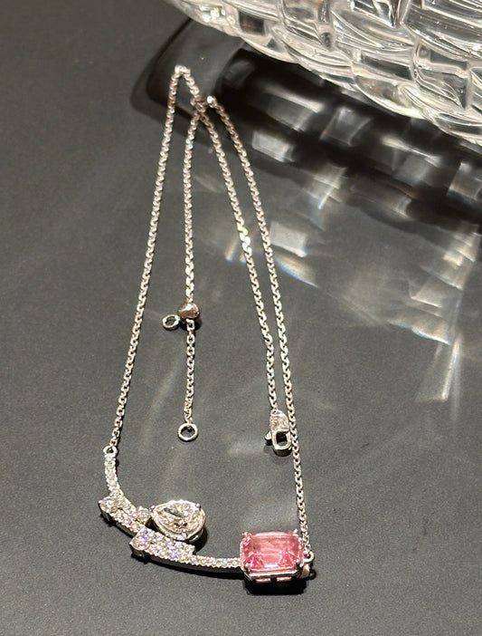 Shining Mirage pink blush necklace