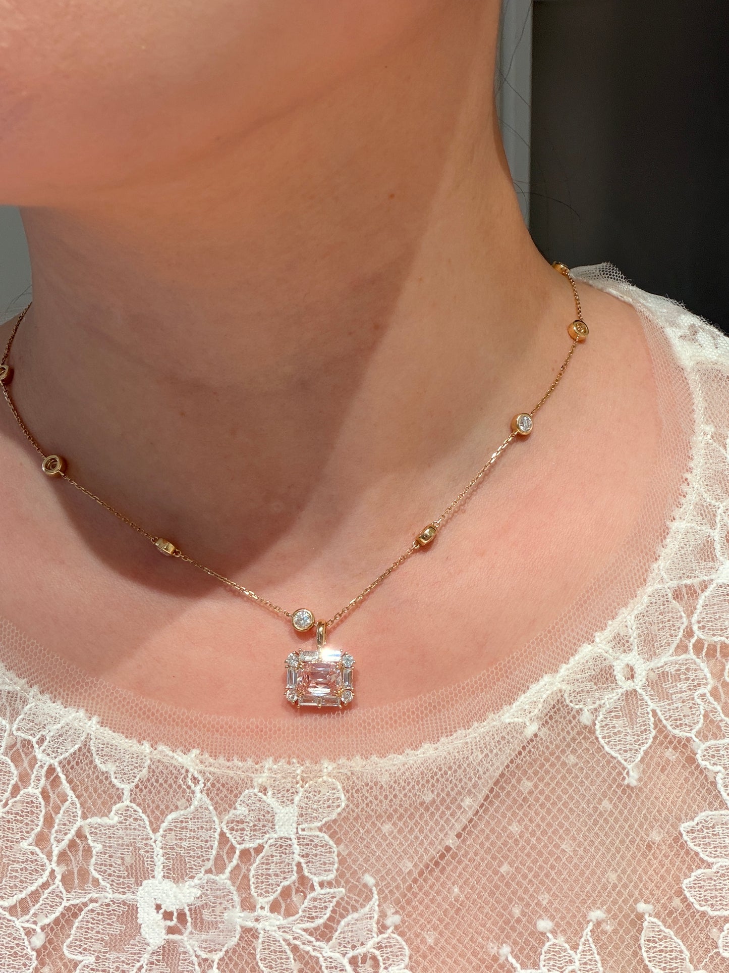 The Pink Heritage Pendant(chain not included)