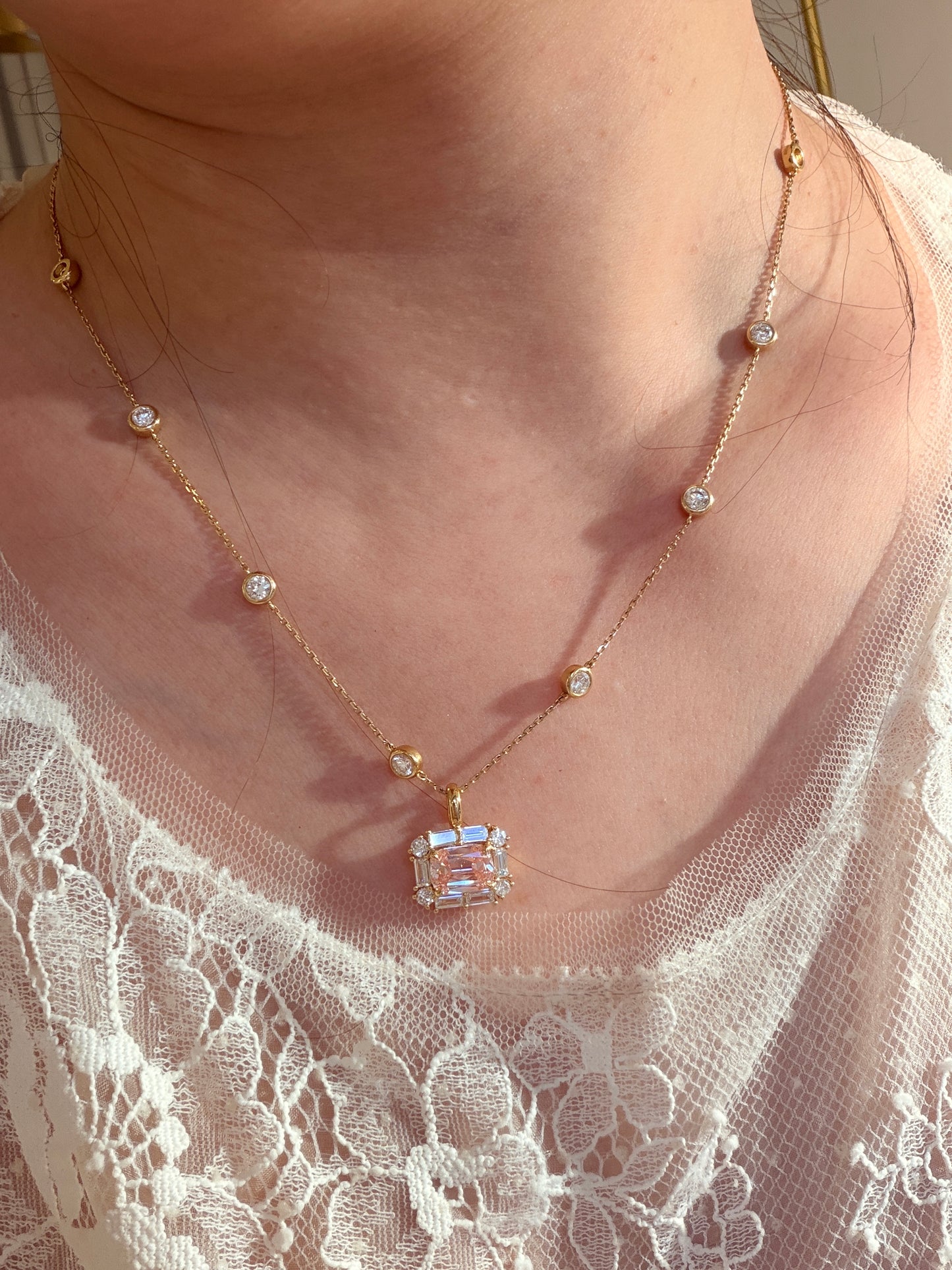 The Pink Heritage Pendant(chain not included)