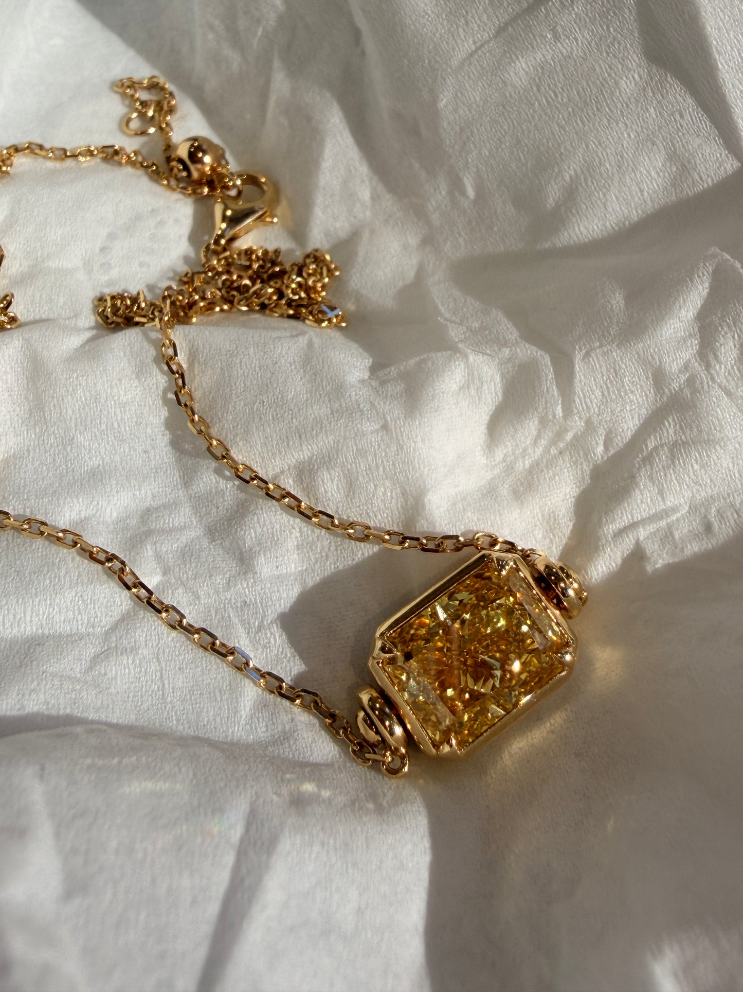 Secret Bloom Flip Earrings™2.5 ct each Ovel Lab Grown Fancy Yellow diamonds 18 k solid gold Customized earrings