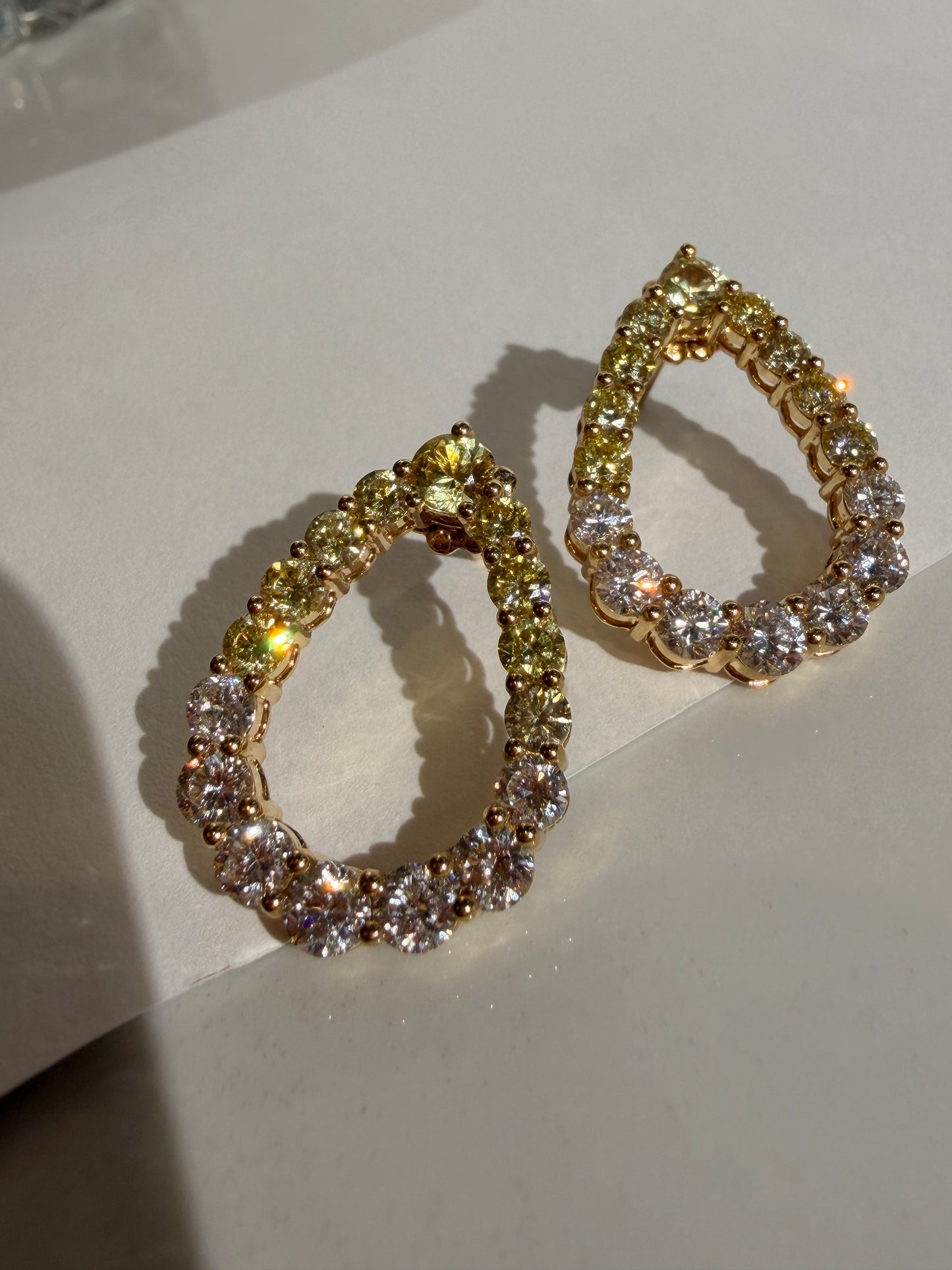 Shiningvivila pear gorgeous luck and fashion lady’s earrings