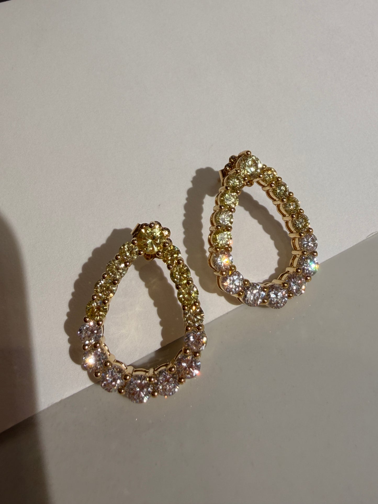 Shiningvivila pear gorgeous luck and fashion lady’s earrings