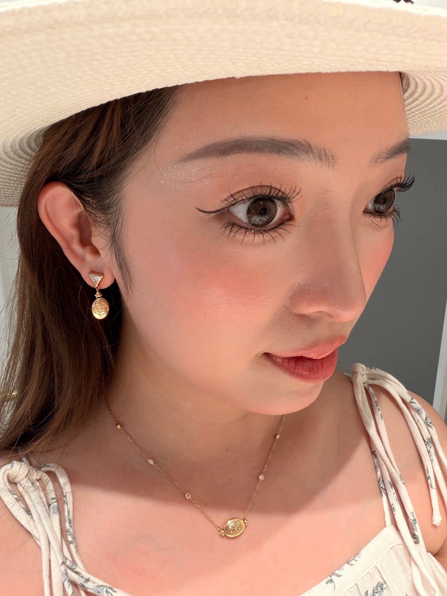 Secret Bloom Flip Earrings™2.5 ct each Ovel Lab Grown Fancy Yellow diamonds 18 k solid gold Customized earrings