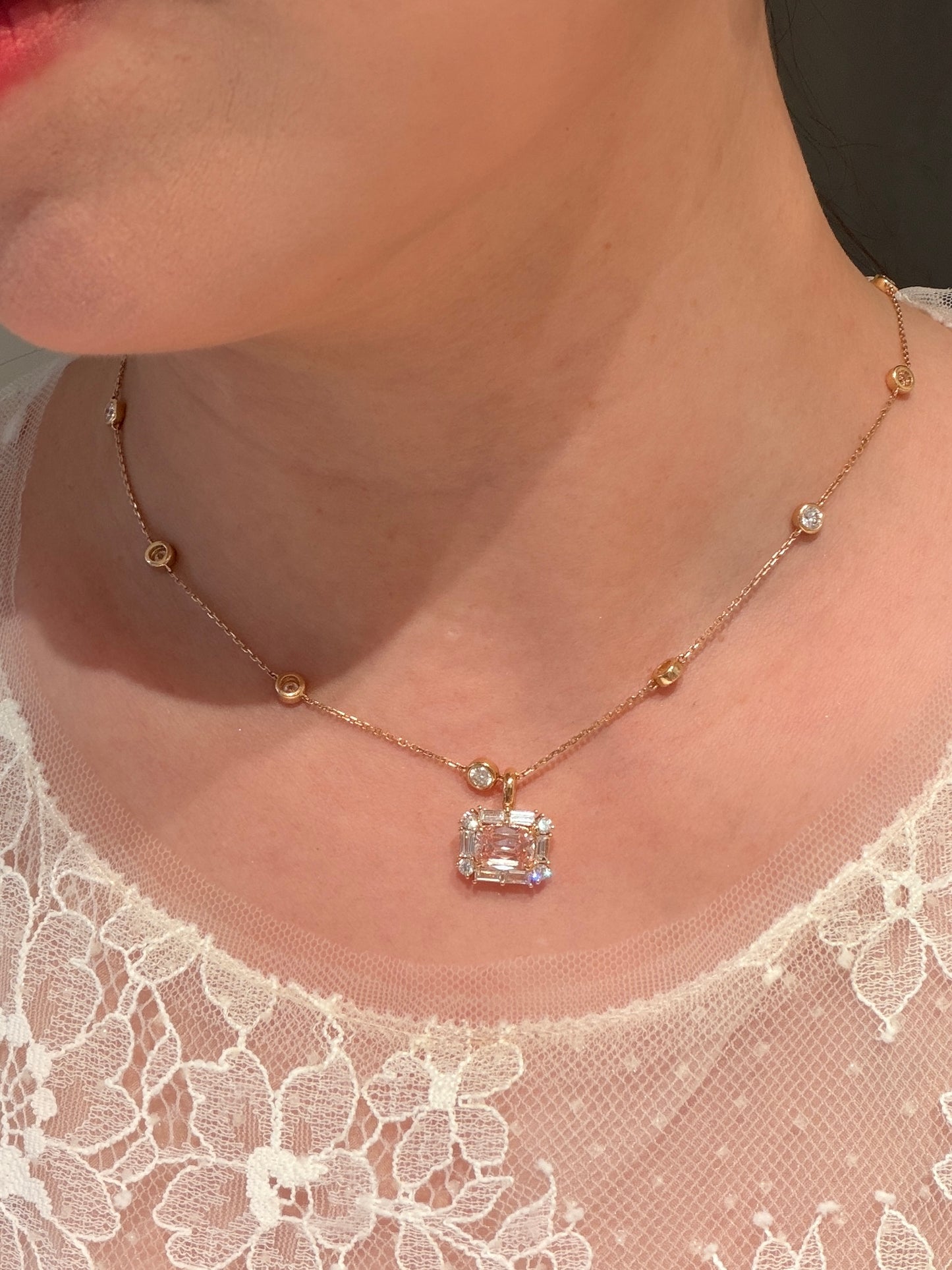 The Pink Heritage Pendant(chain not included)