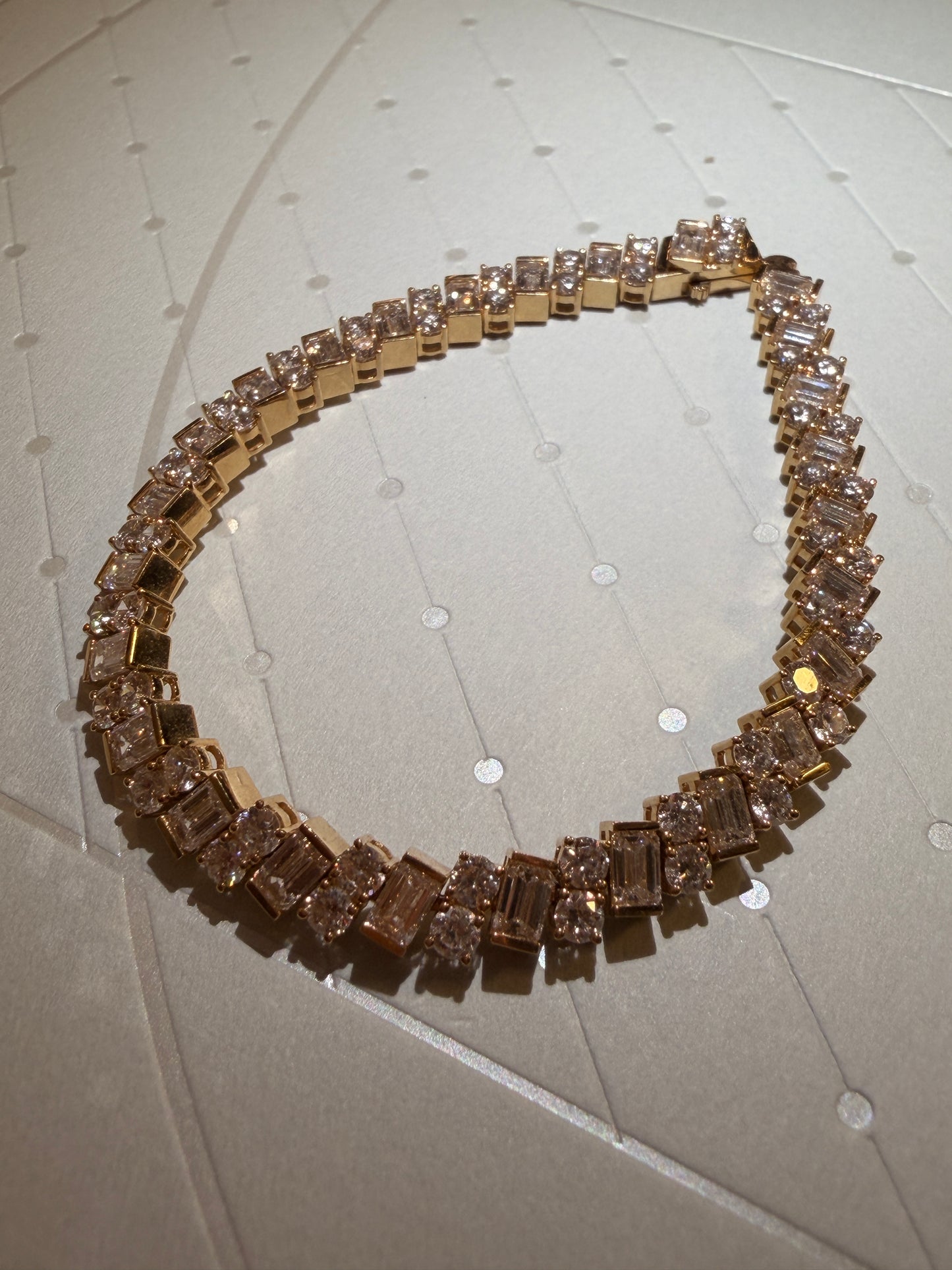 Lab grown diamonds bracelet bangle