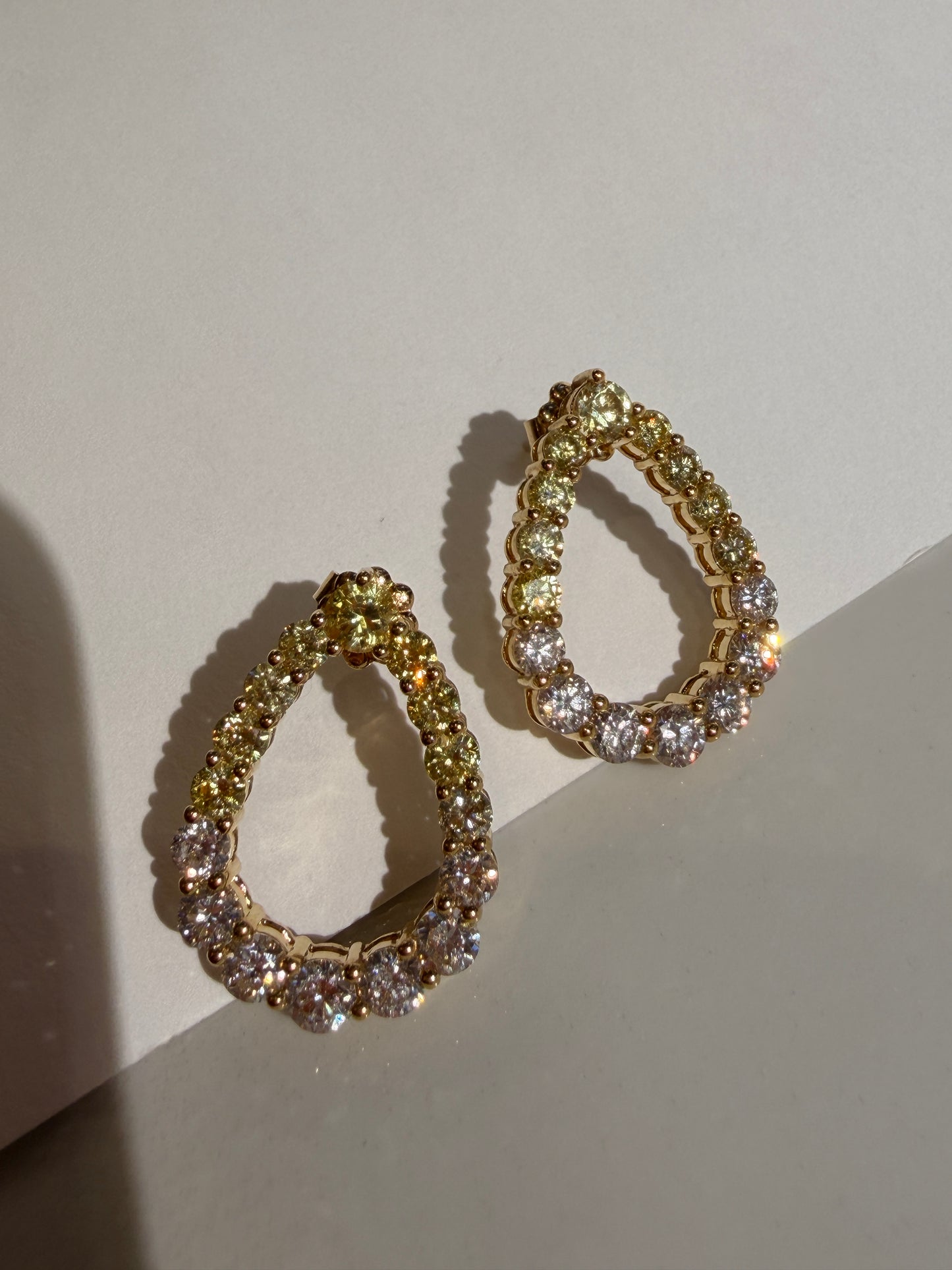 Shiningvivila pear gorgeous luck and fashion lady’s earrings