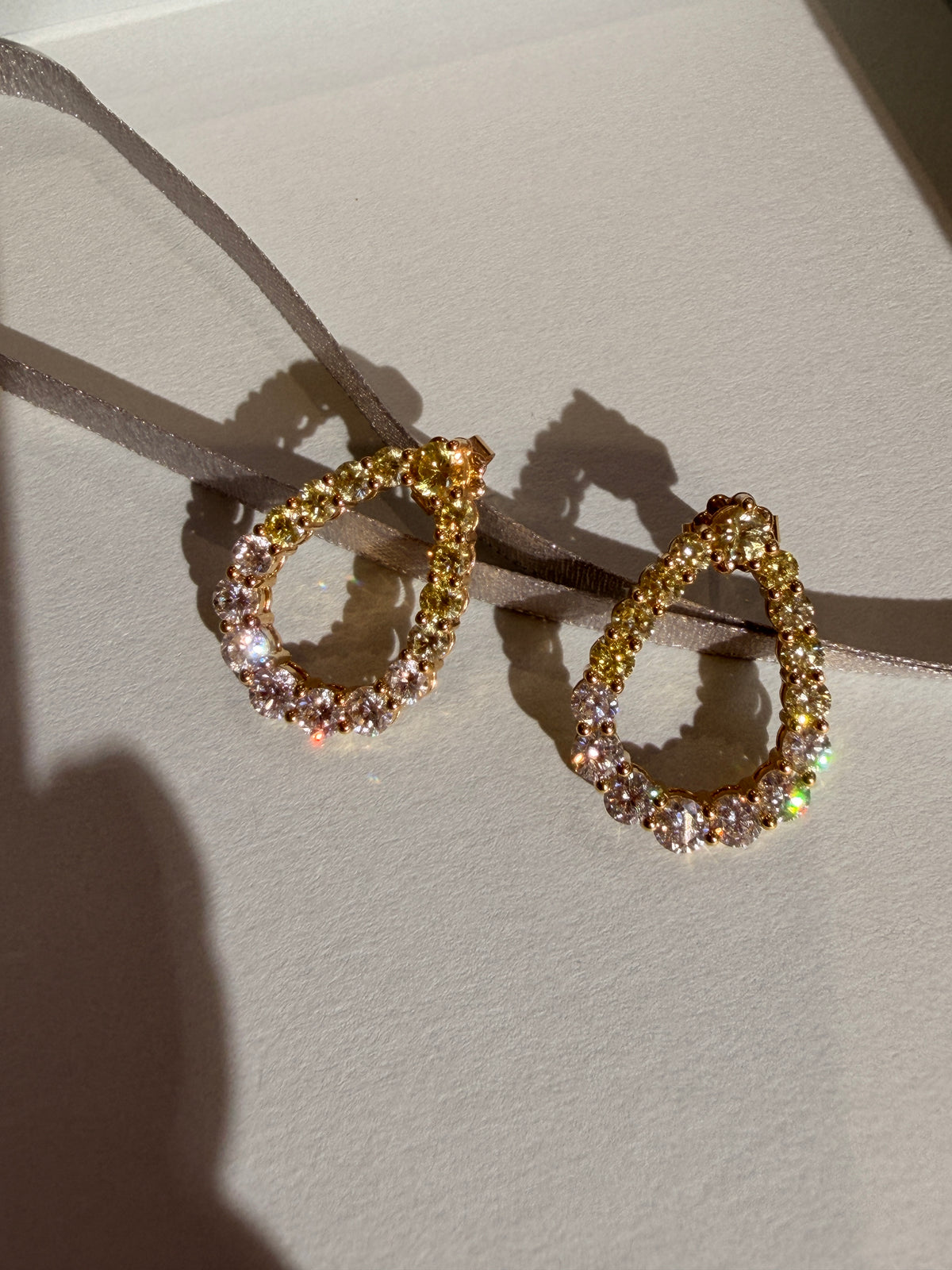 Shiningvivila pear gorgeous luck and fashion lady’s earrings
