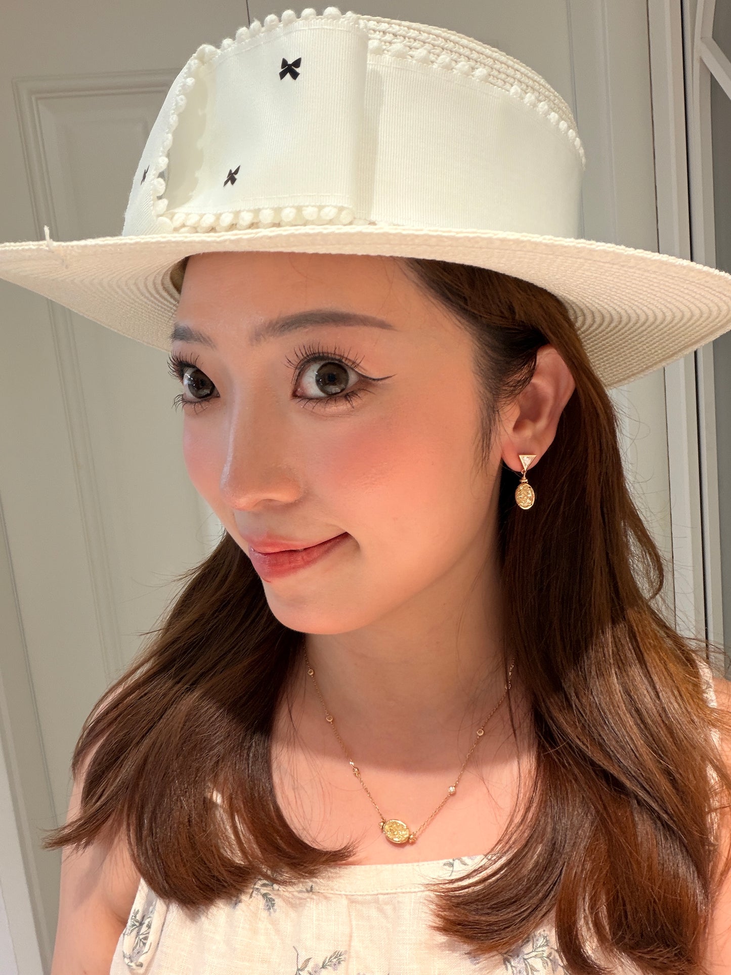 Secret Bloom Flip Earrings™2.5 ct each Ovel Lab Grown Fancy Yellow diamonds 18 k solid gold Customized earrings