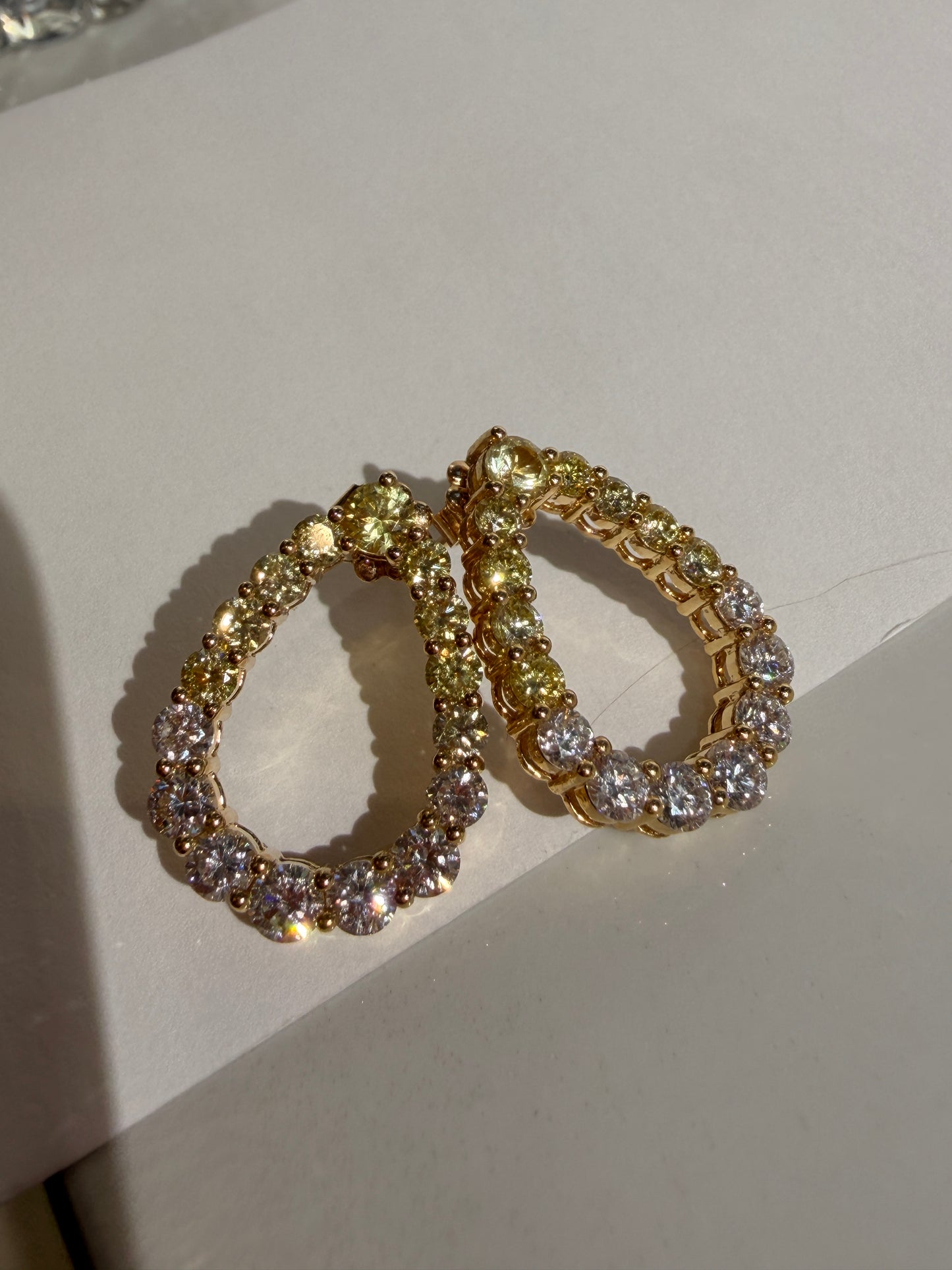 Shiningvivila pear gorgeous luck and fashion lady’s earrings