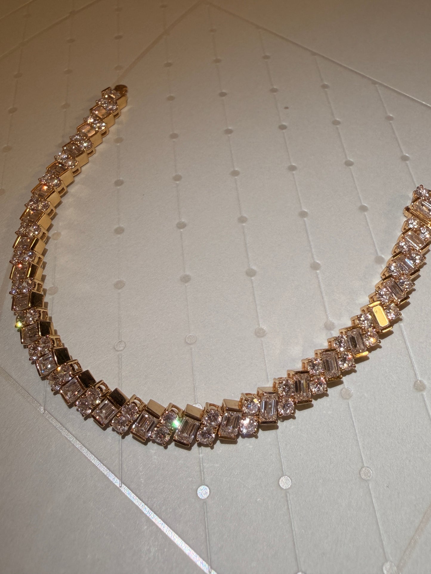 Lab grown diamonds bracelet bangle