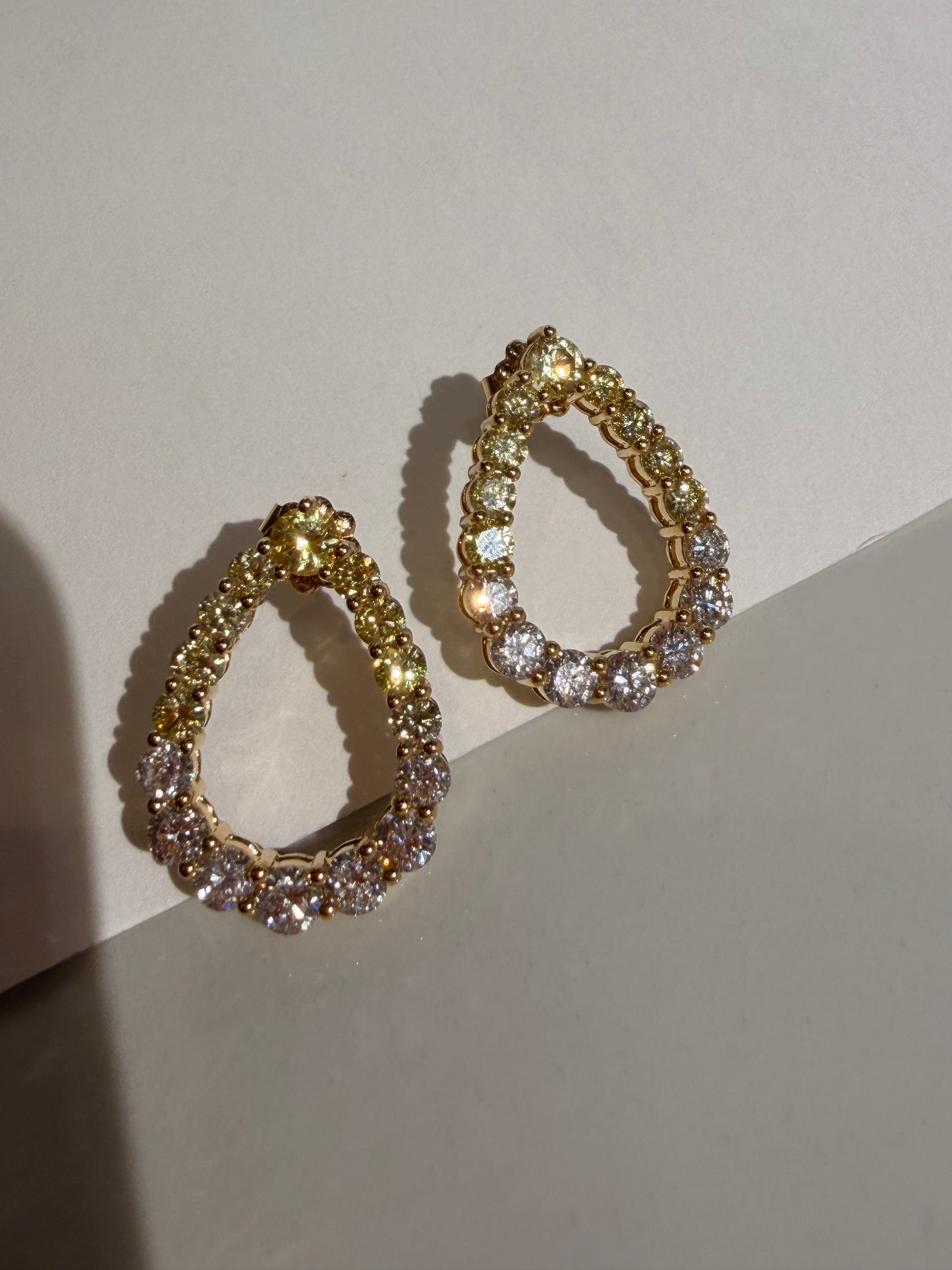 Shiningvivila pear gorgeous luck and fashion lady’s earrings