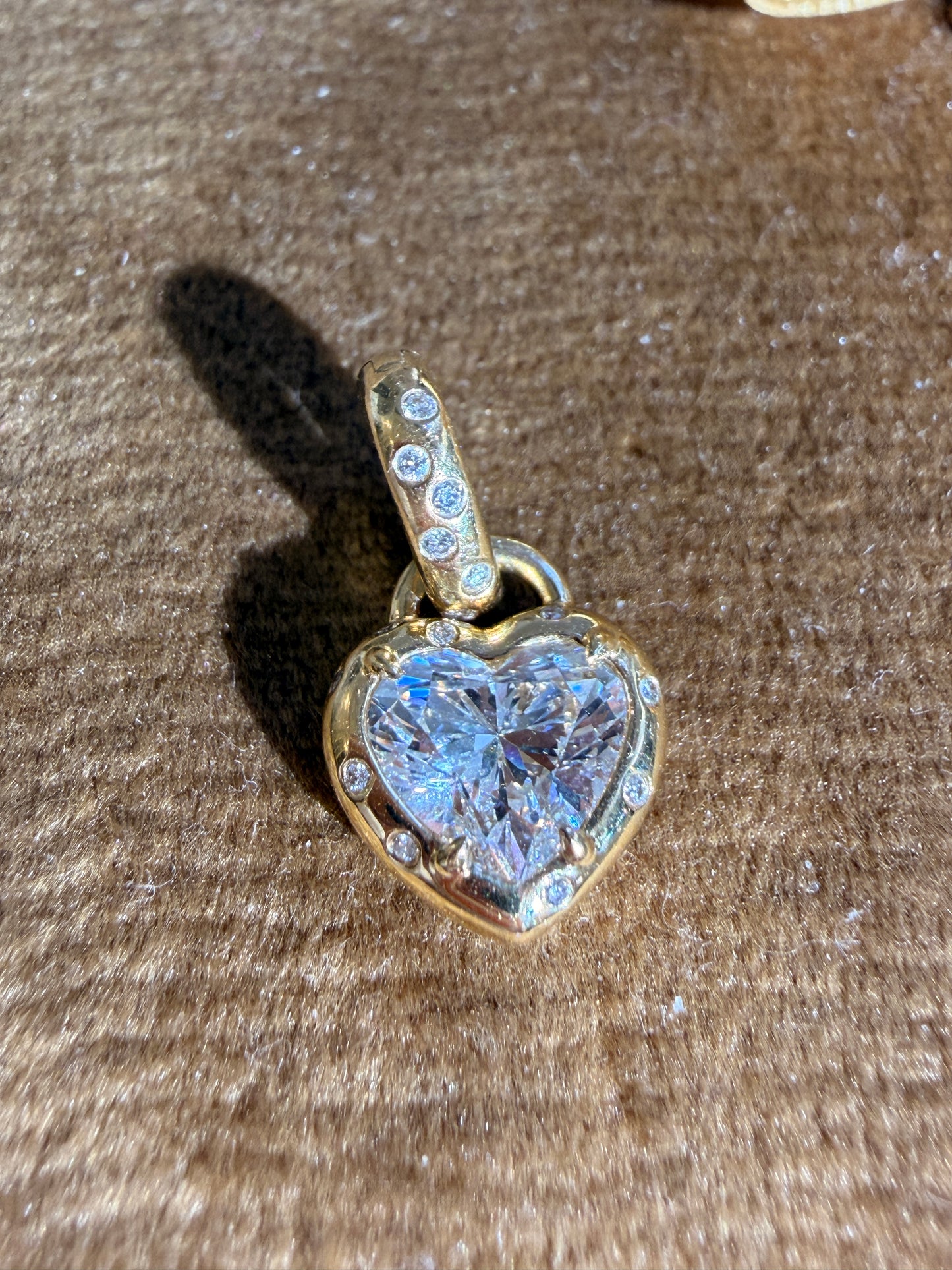 Shiningvivila love heart pendant