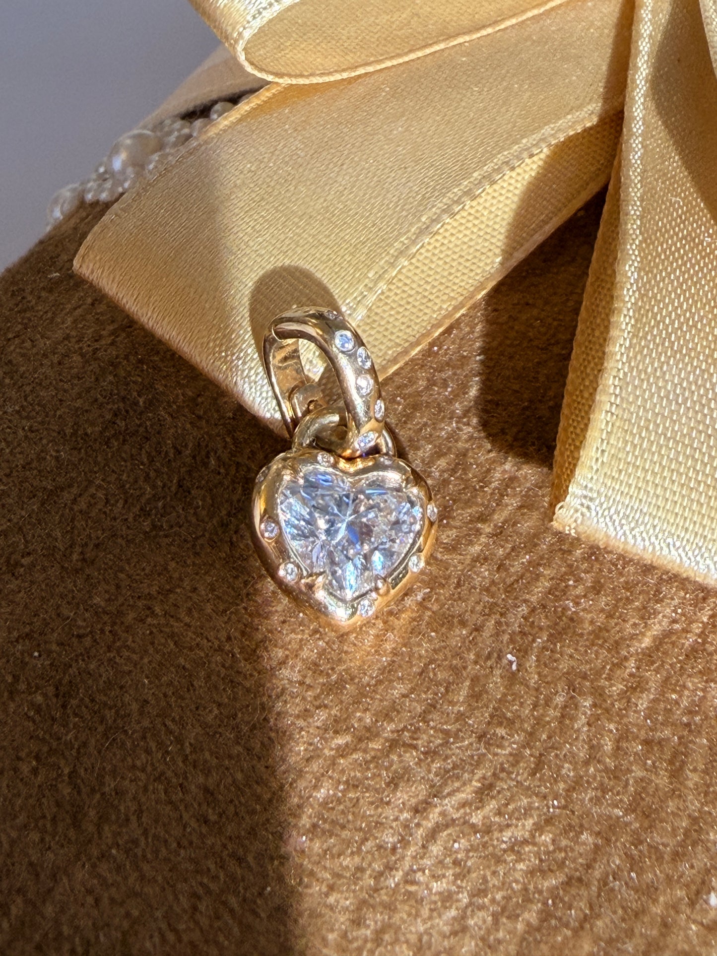 Shiningvivila love heart pendant