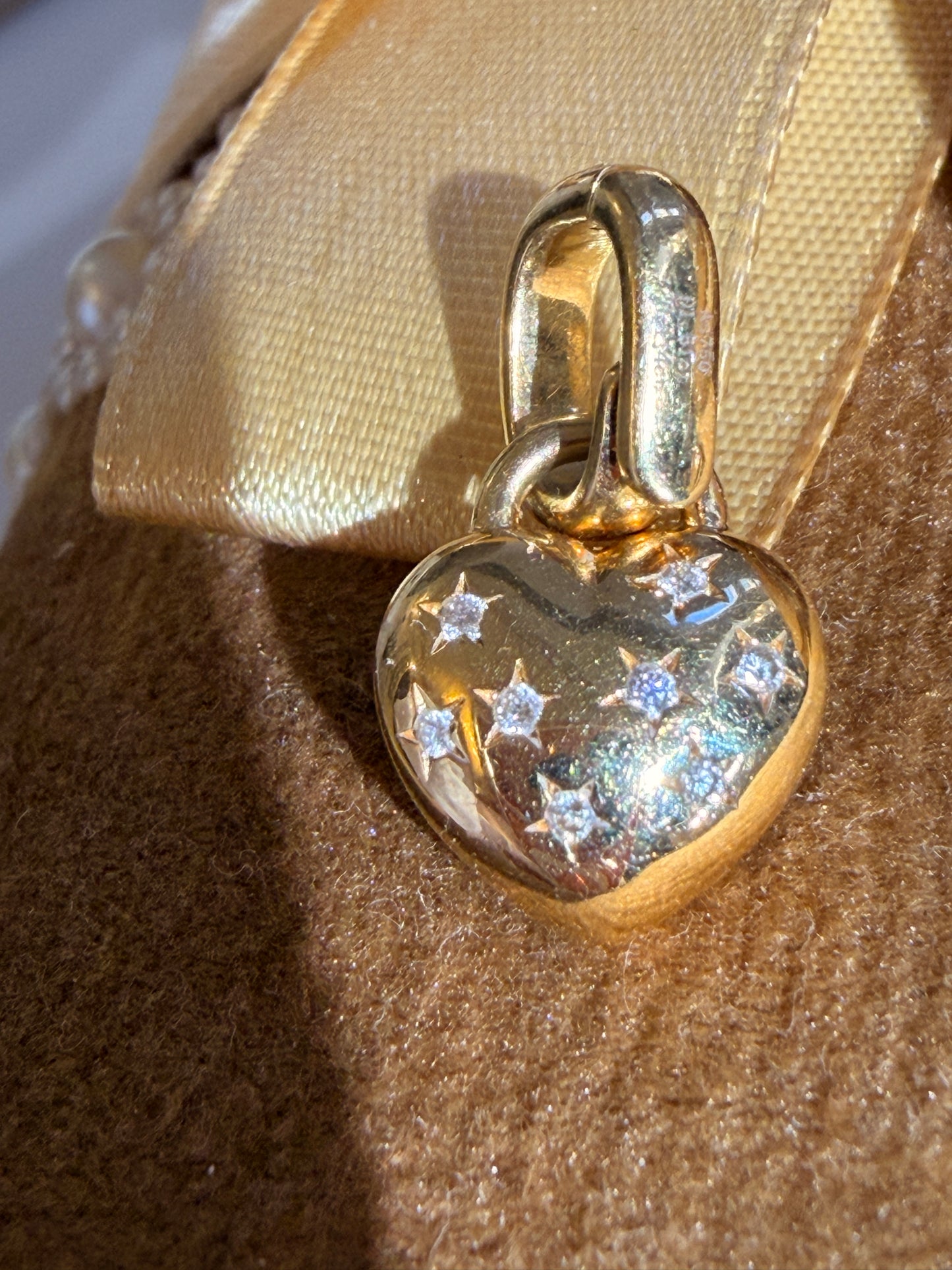 Shiningvivila love heart pendant