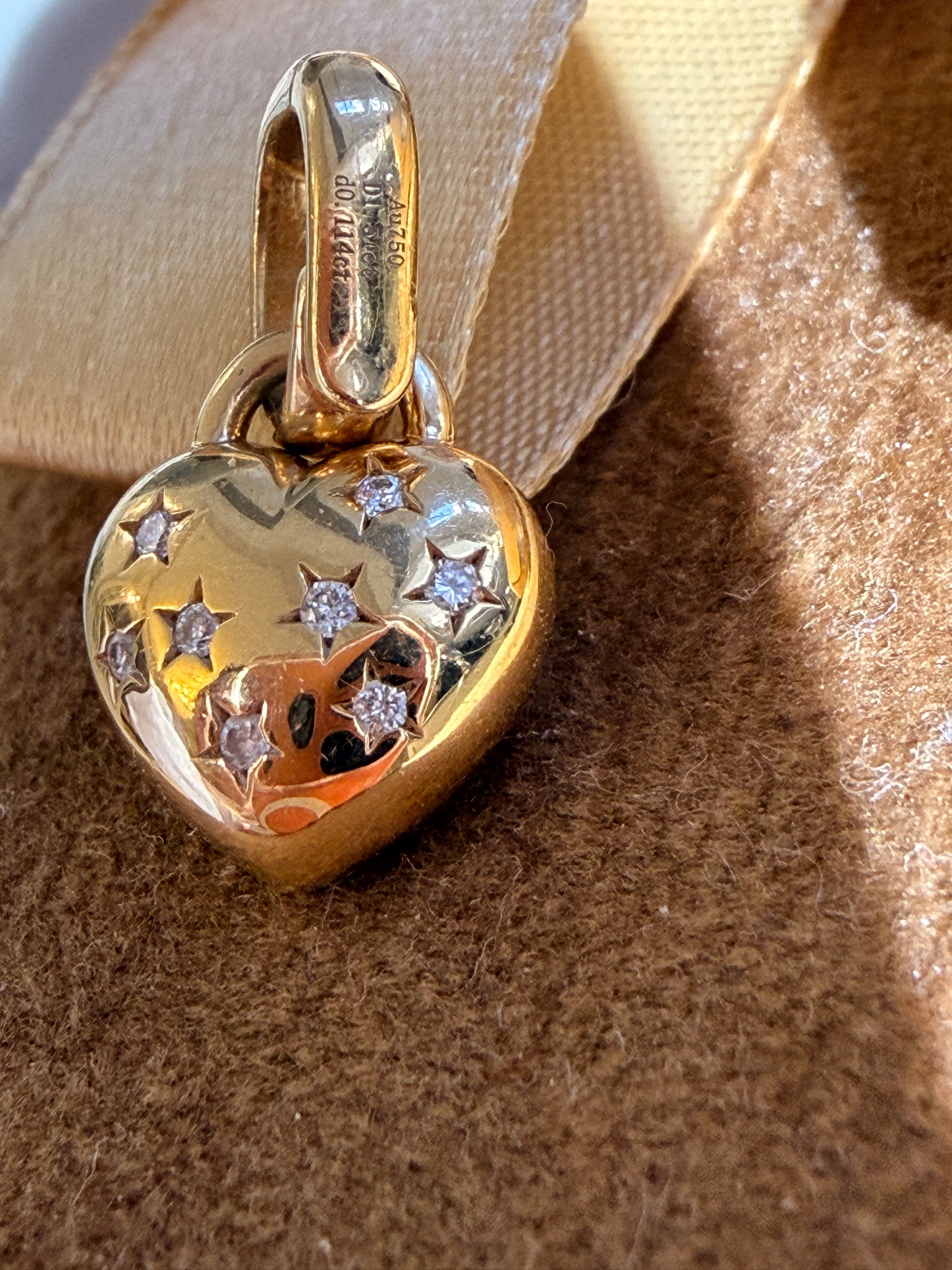 Shiningvivila love heart pendant