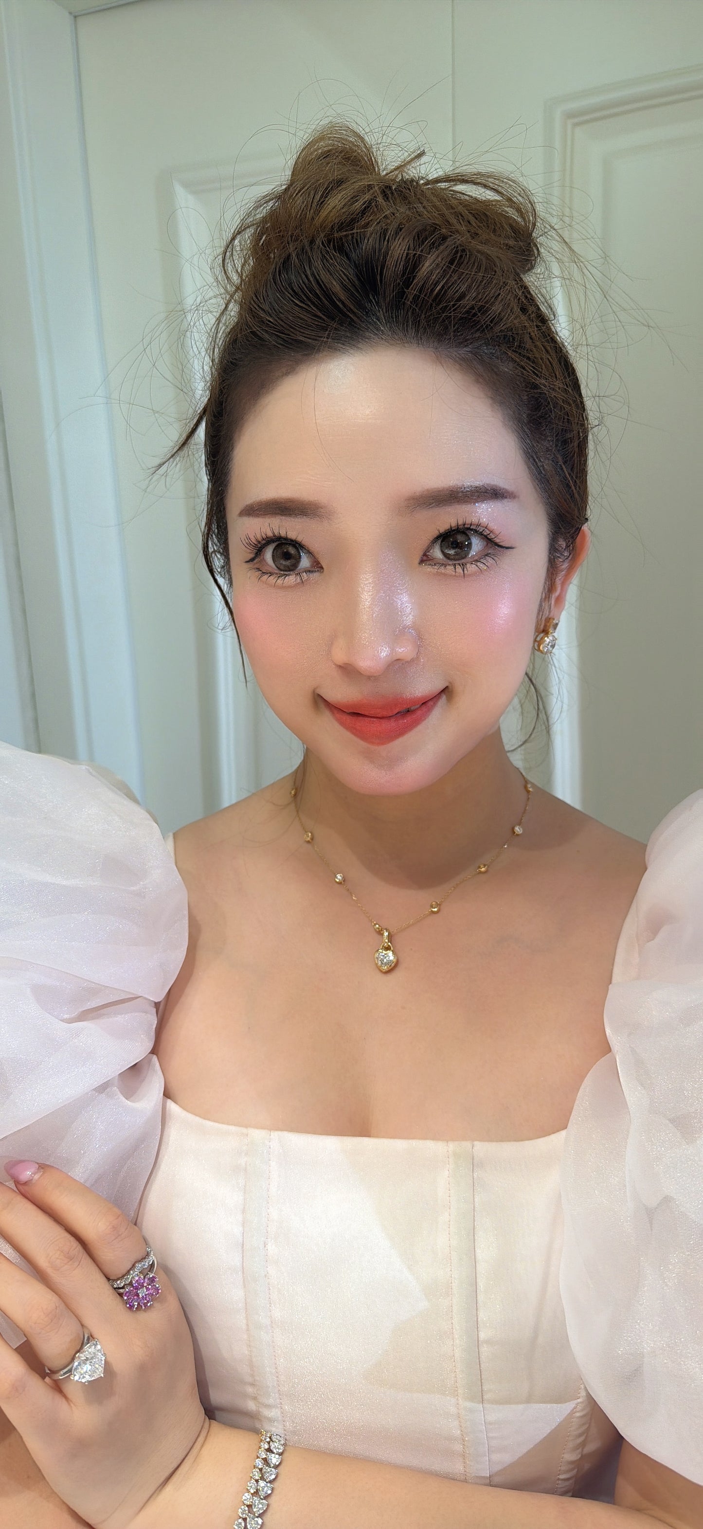Shiningvivila love heart pendant