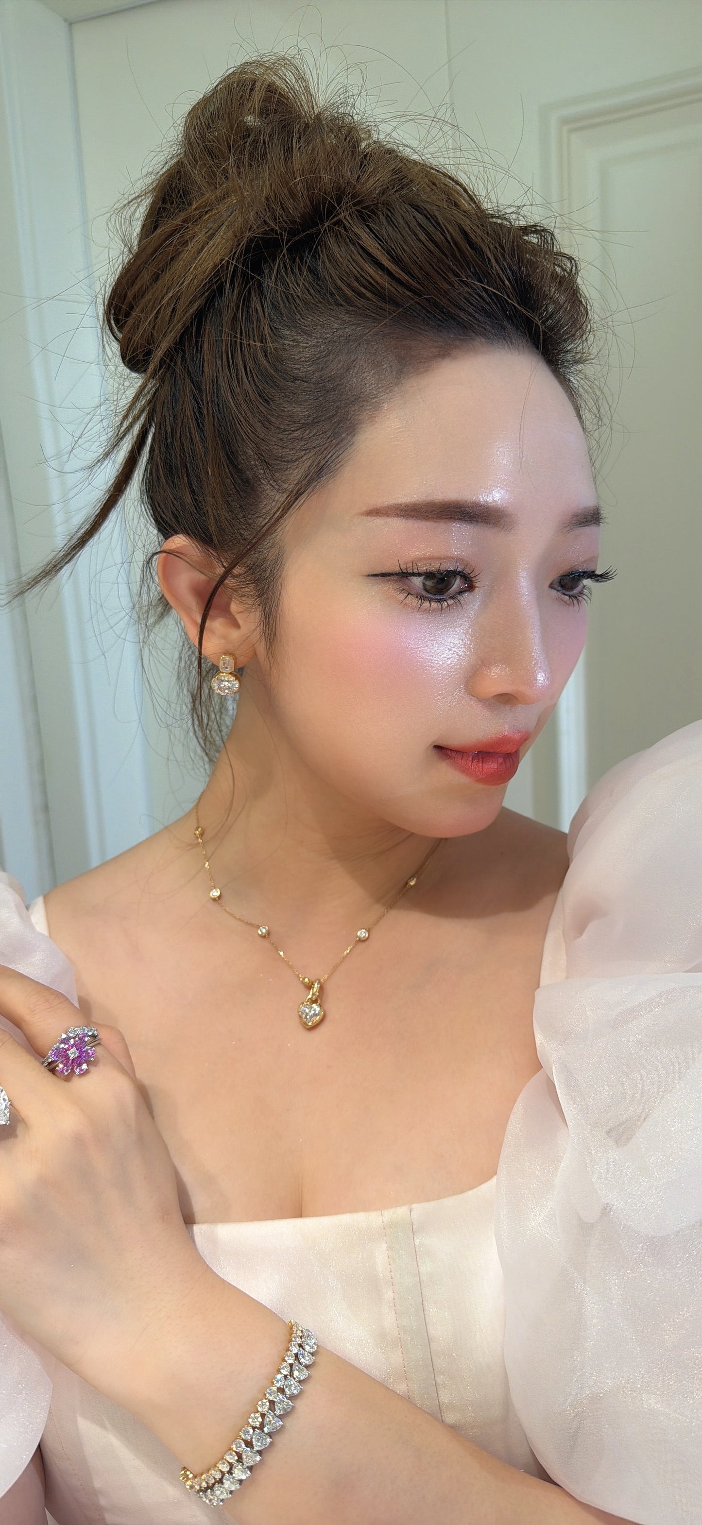 Shiningvivila love heart pendant