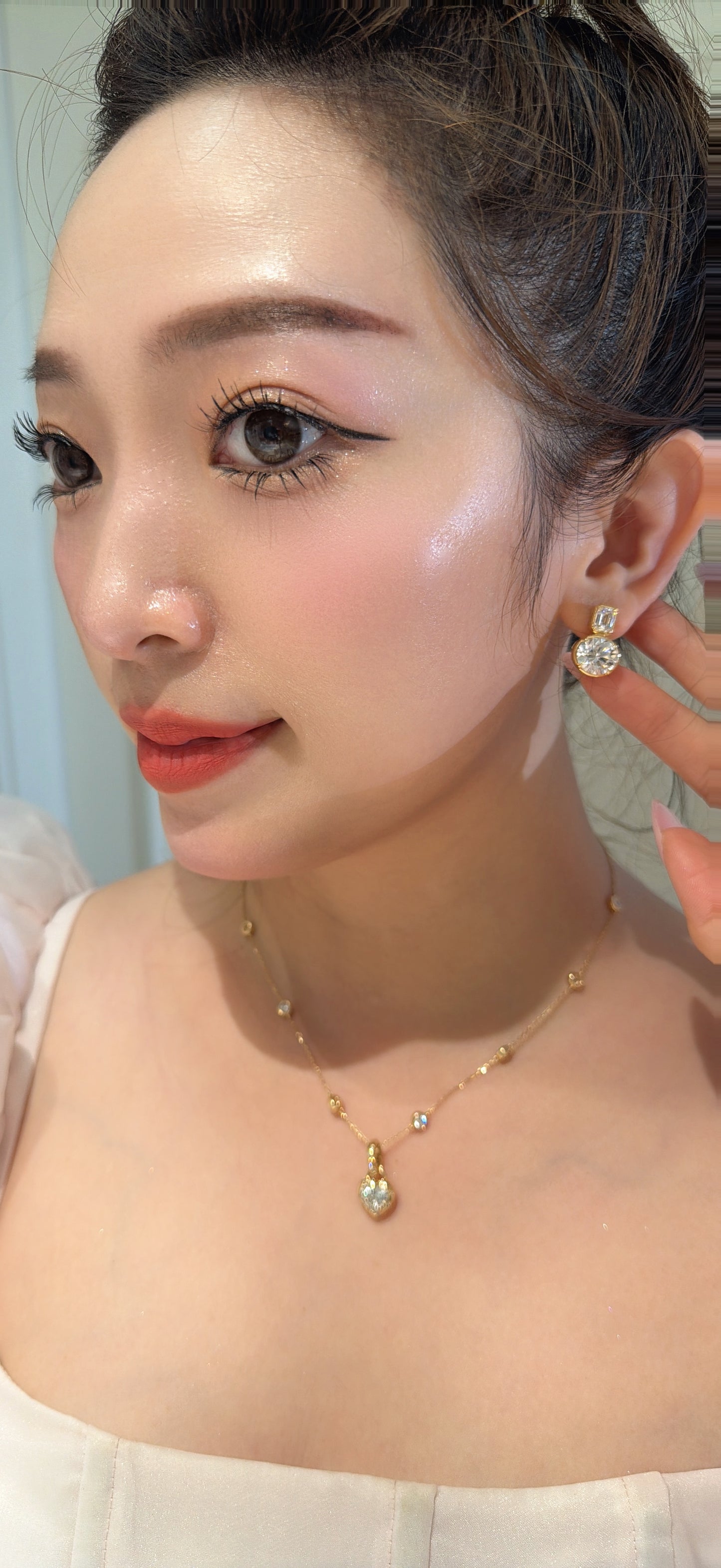 Shiningvivila love heart pendant