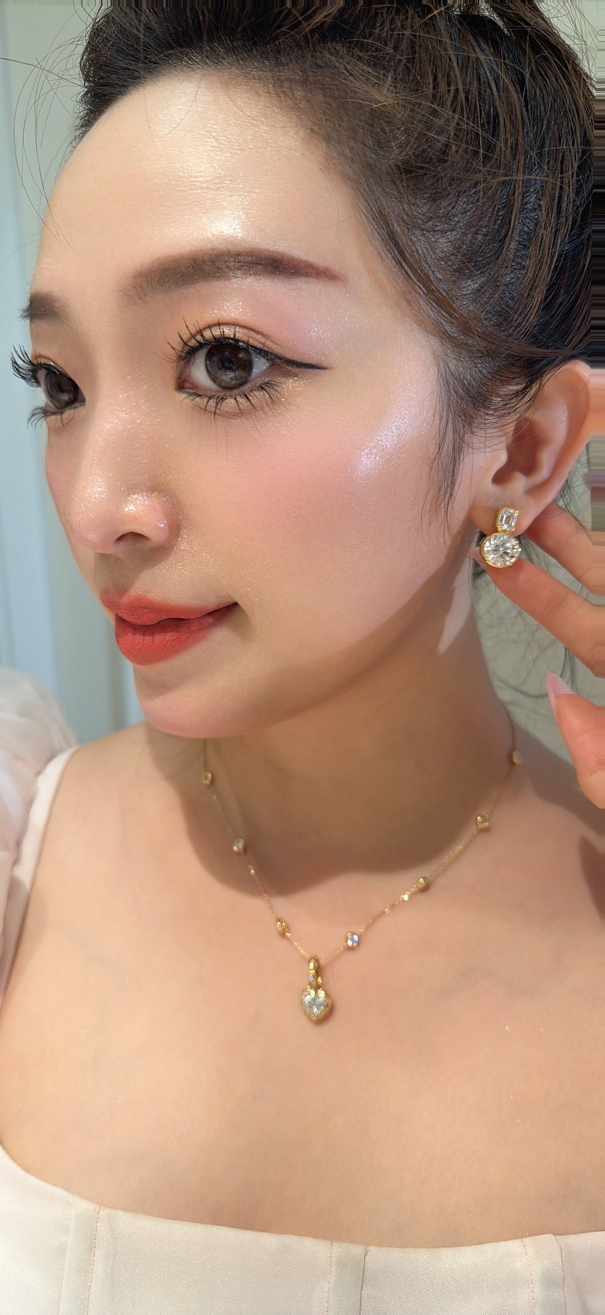 Shiningvivila love heart pendant