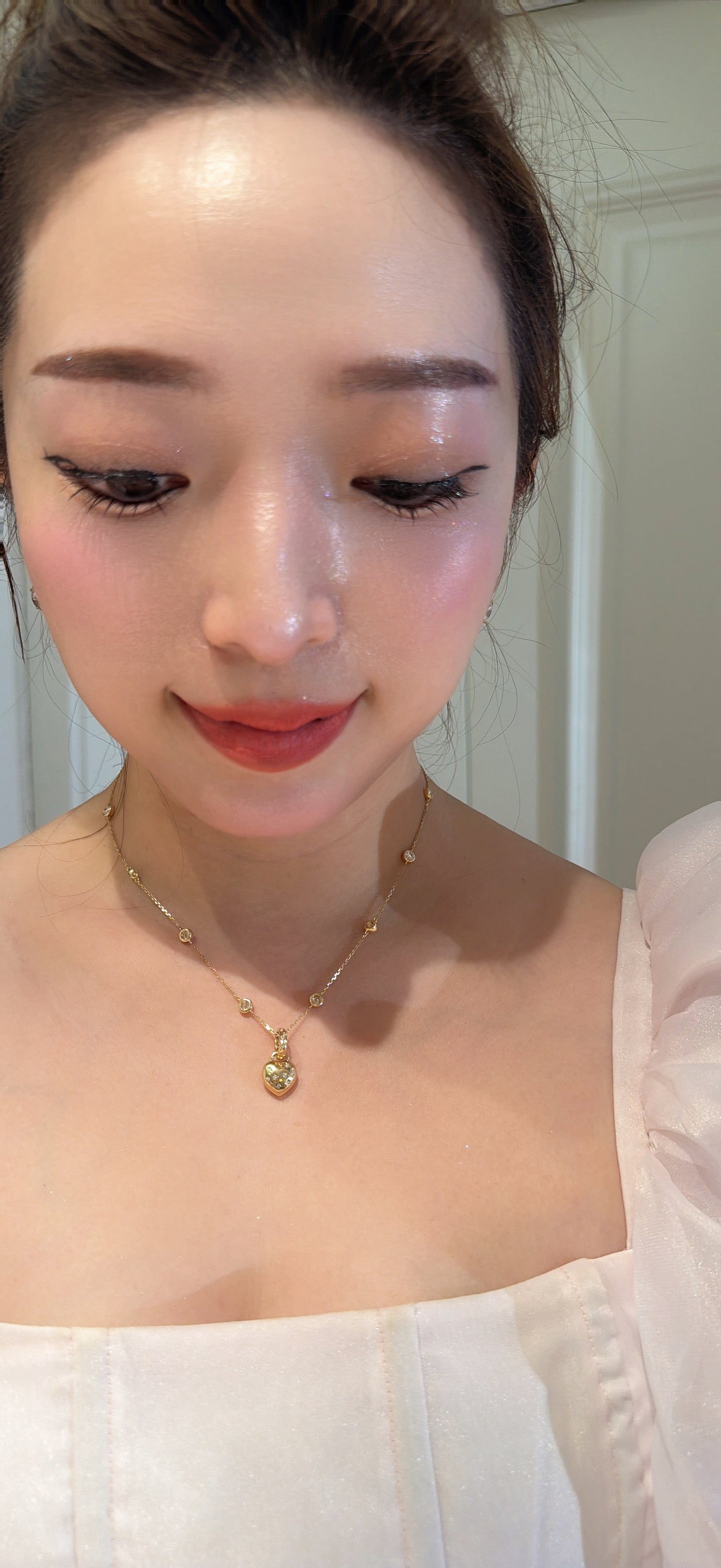 Shiningvivila love heart pendant