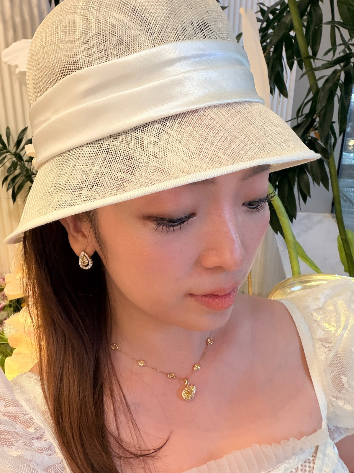 Shiningvivila Inner Light earrings fancy yellow