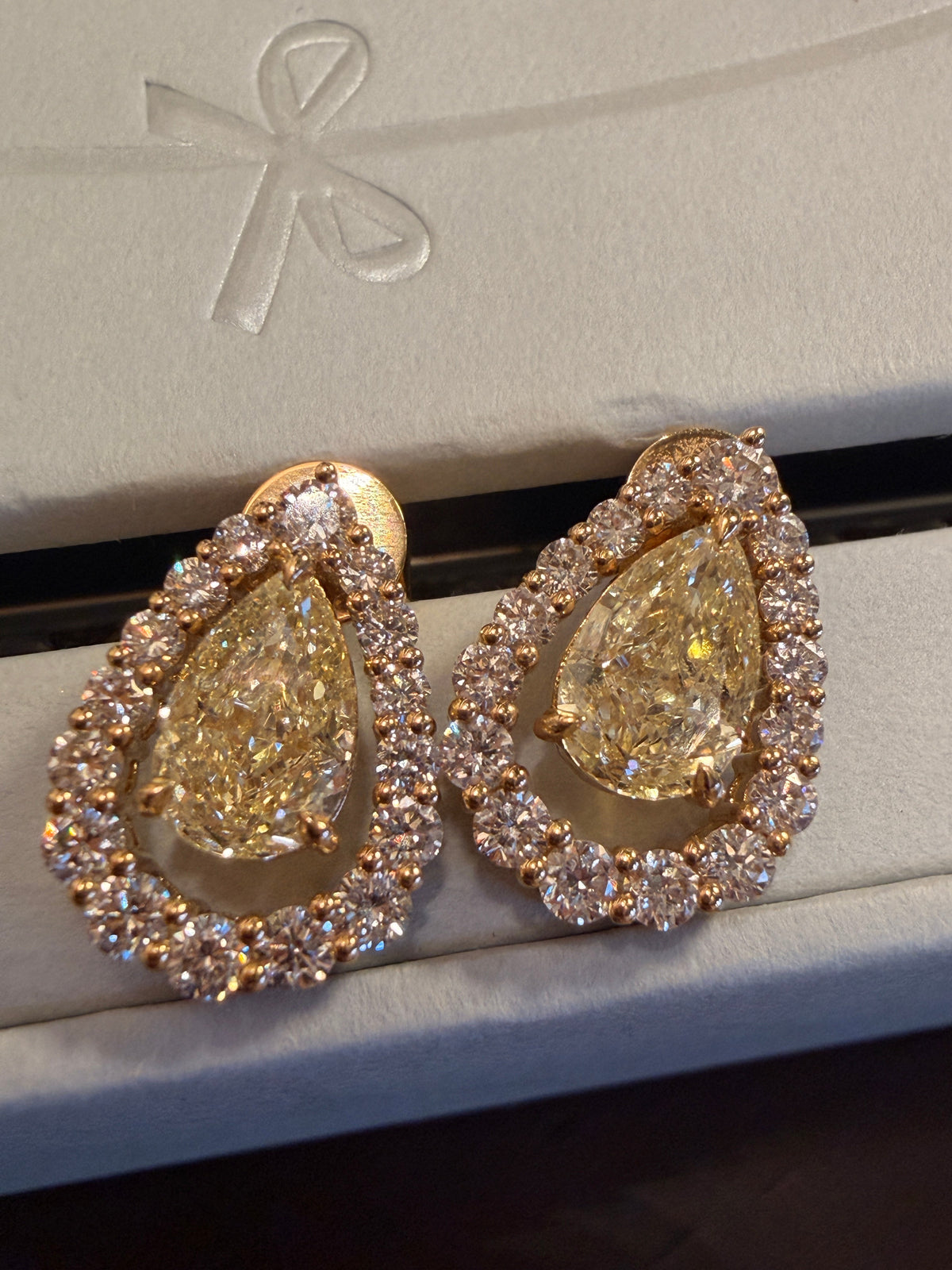 Shiningvivila Inner Light earrings fancy yellow